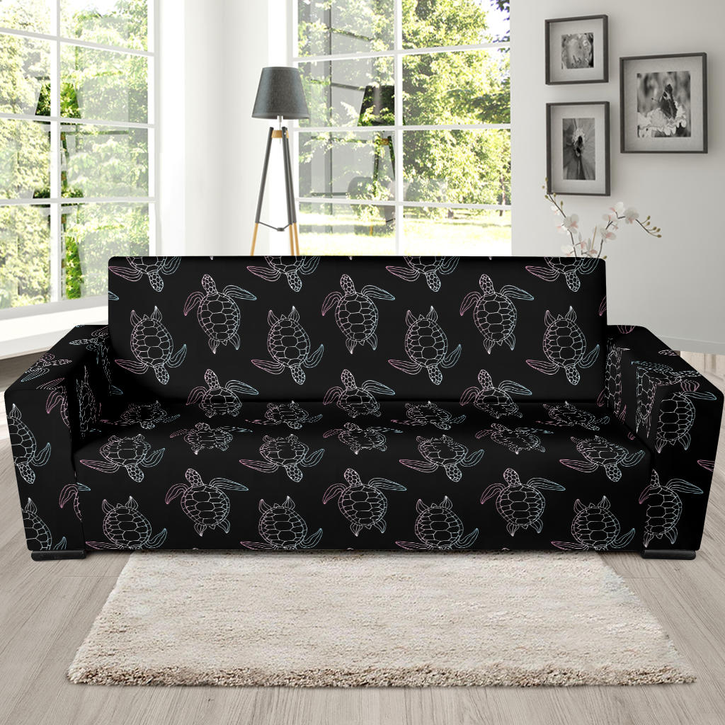 Sea Turtle Print Design LKS3012 Sofa Slipcover