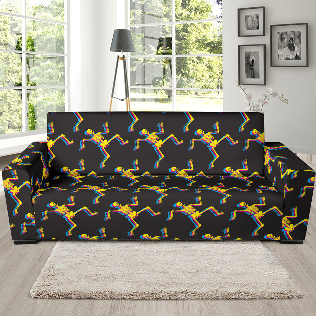 Skeleton Skeleton 3D Print Design LKS301 Sofa Slipcover