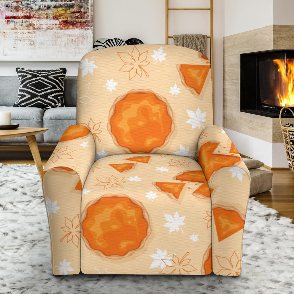 Pie Pattern Print Design A01 Recliner Slipcover with Pocket