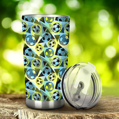 Soccer Ball Themed Print Design Tumbler