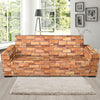 Brick Pattern Print Design 01 Sofa Slipcover