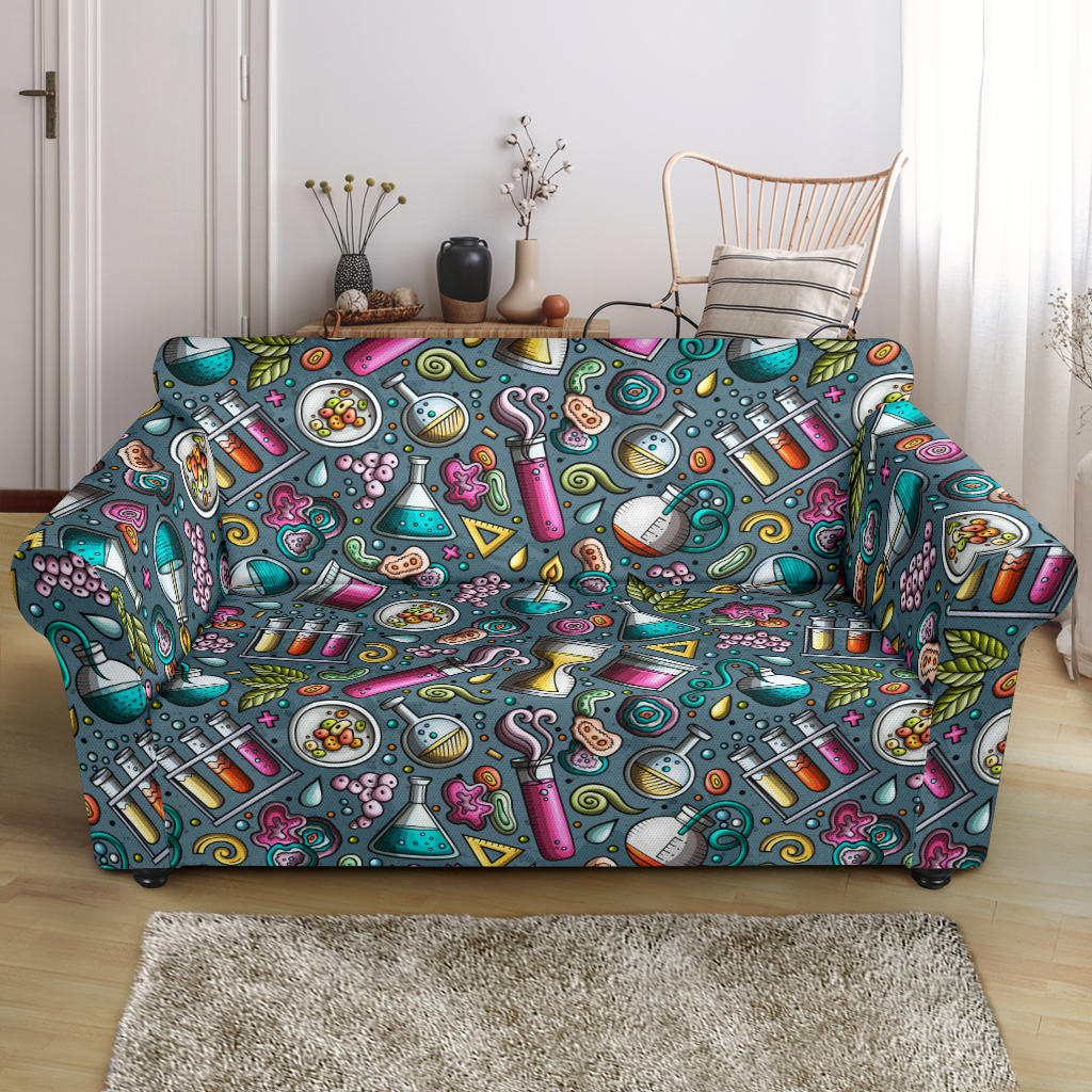 Science Print Design LKS304 Loveseat Couch Slipcover