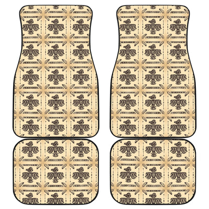 Native American Themed Design Print Car Floor Mats Front Back