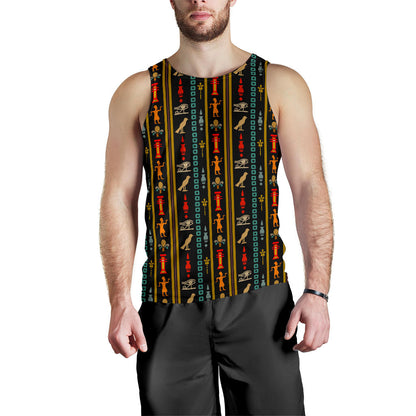 Eye of Horus Egypt Style Pattern Men Tank Top