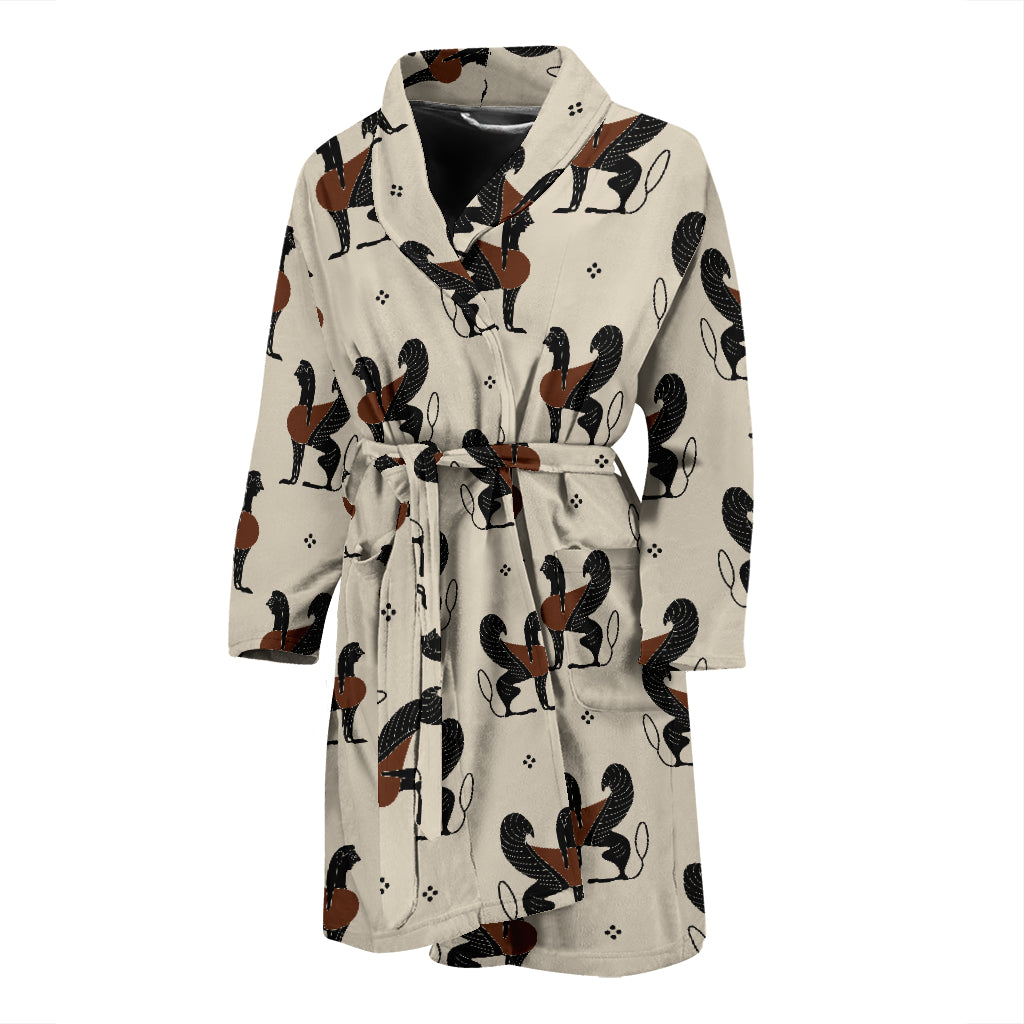 Ancient Greek Print Design LKS3010 Men Bathrobe