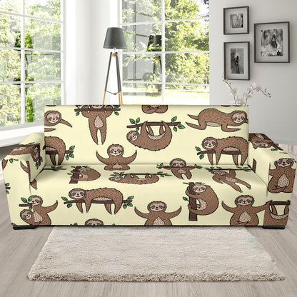Sloth Print Design LKS3010 Sofa Slipcover