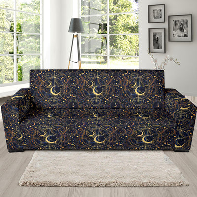 Celestial Pattern Print Design 04 Sofa Slipcover