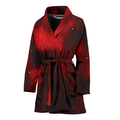 Nebula Pattern Print Design A03 Women Bathrobe