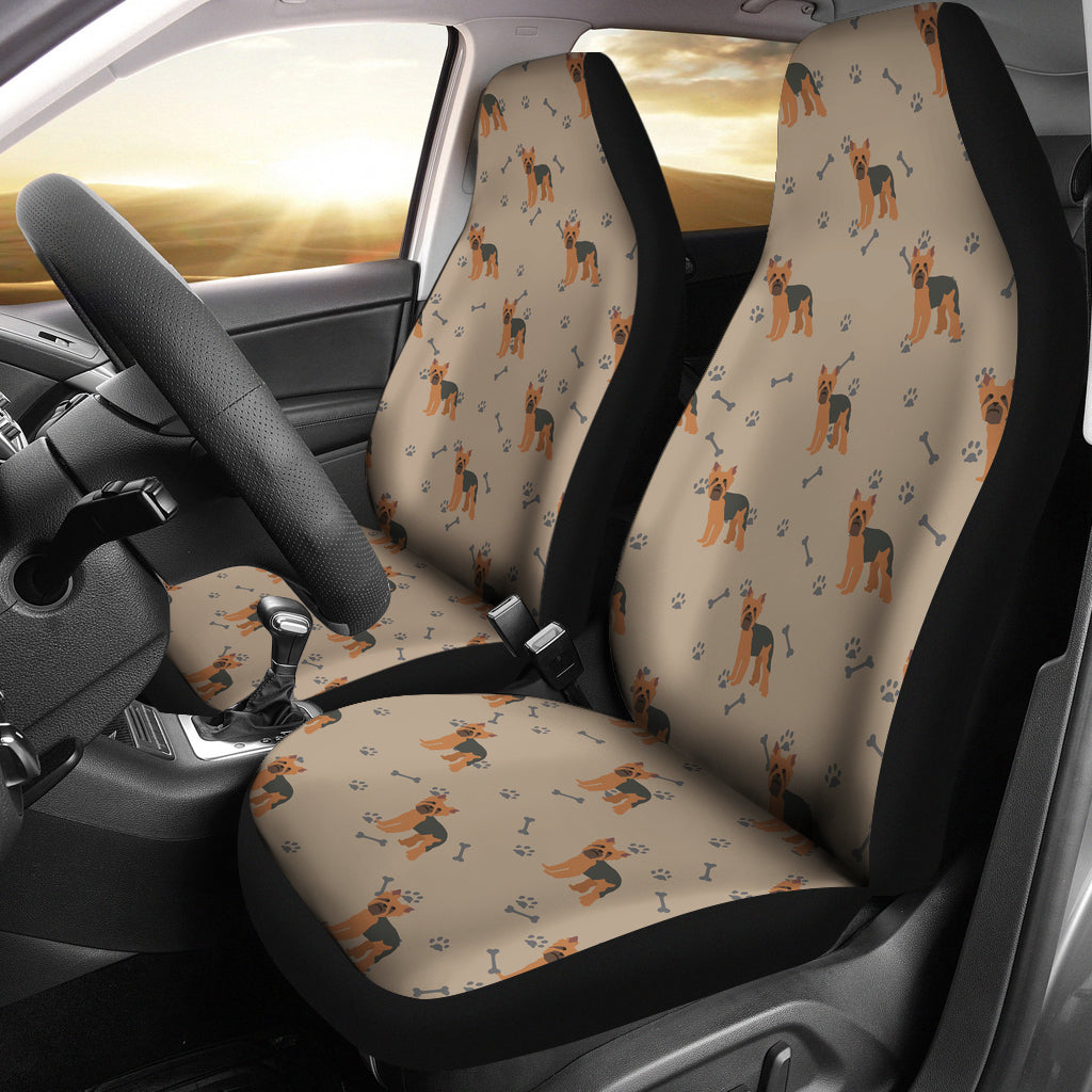 Yorkshire Terriers Print Design LKS305 Car Seat Covers