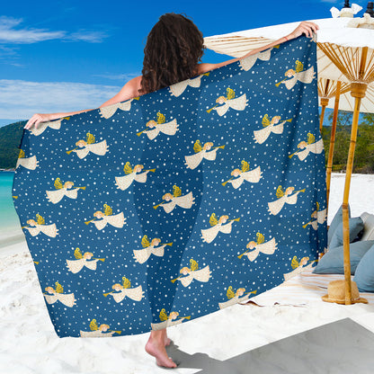 Angel Pattern Print Design 08 Sarong Pareo Wrap