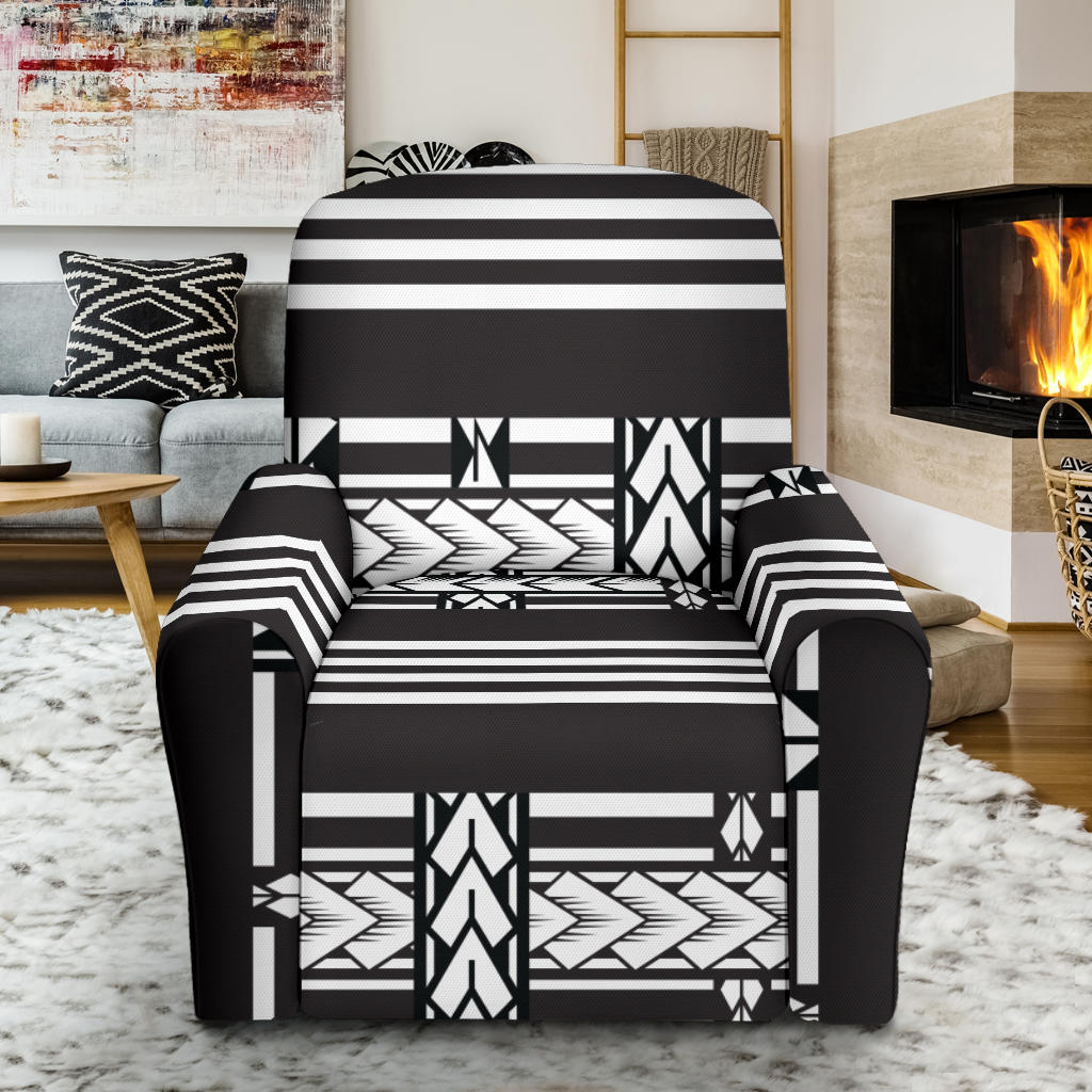 Samoan Tattoo Print Design LKS304 Recliner Slipcover with Pocket