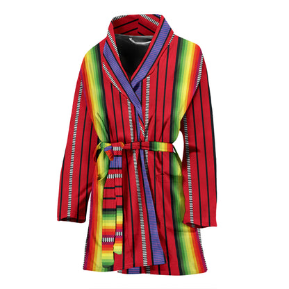 Serape Print Design LKS305 Women Bathrobe
