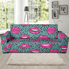 Lip Pattern Print Design 04 Sofa Slipcover