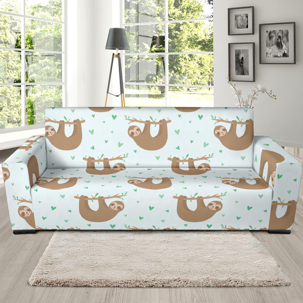 Sloth Print Design LKS308 Sofa Slipcover