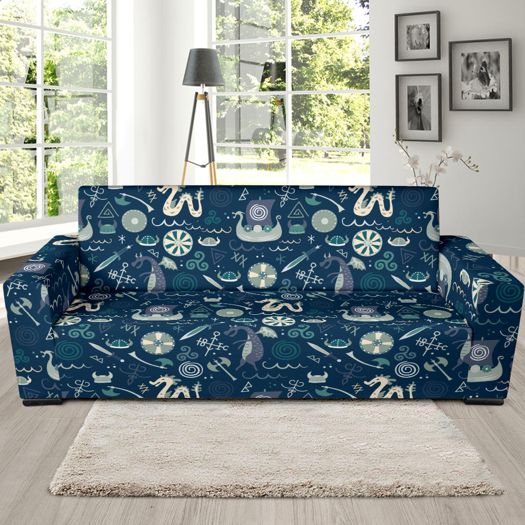 Vikings Print Design LKS305 Sofa Slipcover