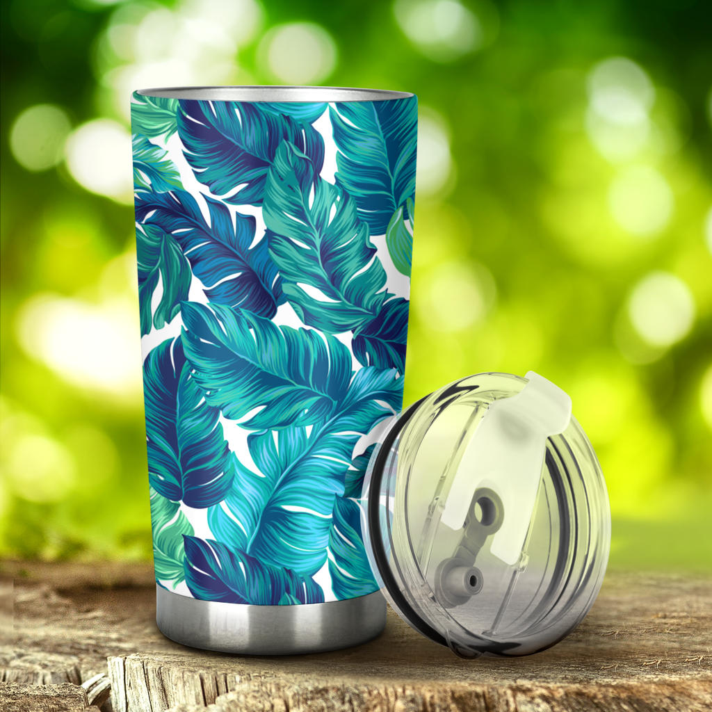 Brightness Tropical Palm Leaves Tumbler