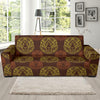 Lion Pattern Print Design 04 Sofa Slipcover