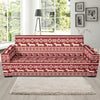 Dachshund Pattern Print Design 09 Sofa Slipcover