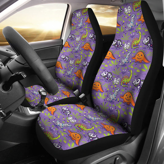 Zombie Dinosaur Print Design LKS302 Car Seat Covers
