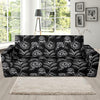 Camellia Pattern Print Design 02 Sofa Slipcover