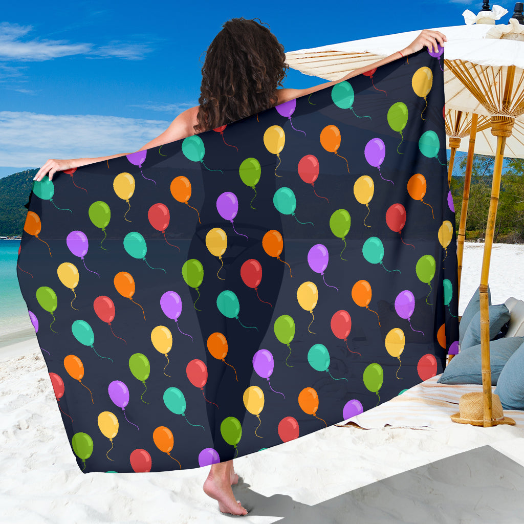 Ballon Colorful Pattern Print Design 03 Sarong Pareo Wrap