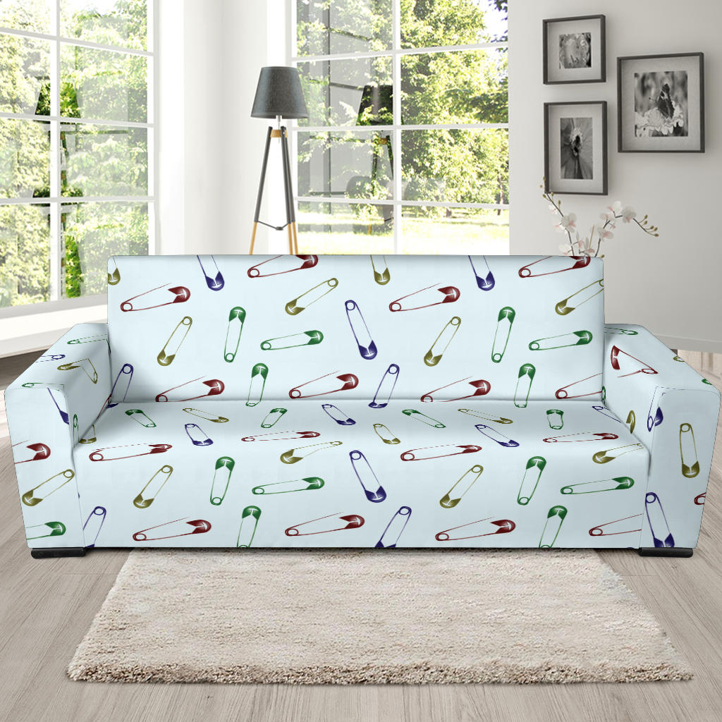 Safety Pin Print Design LKS303 Sofa Slipcover