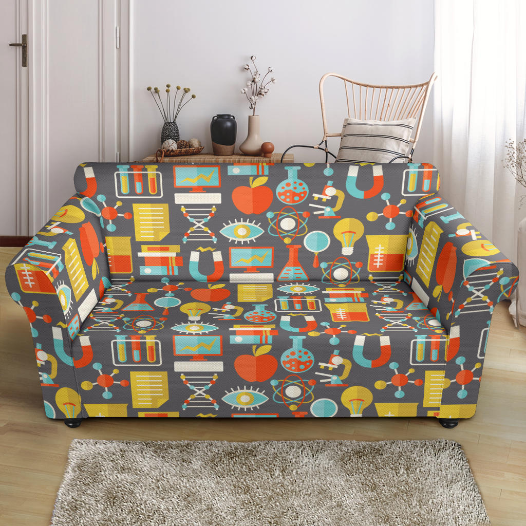 Science Print Design LKS302 Loveseat Couch Slipcover