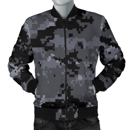 ACU Digital Black Camouflage Men Bomber Jacket