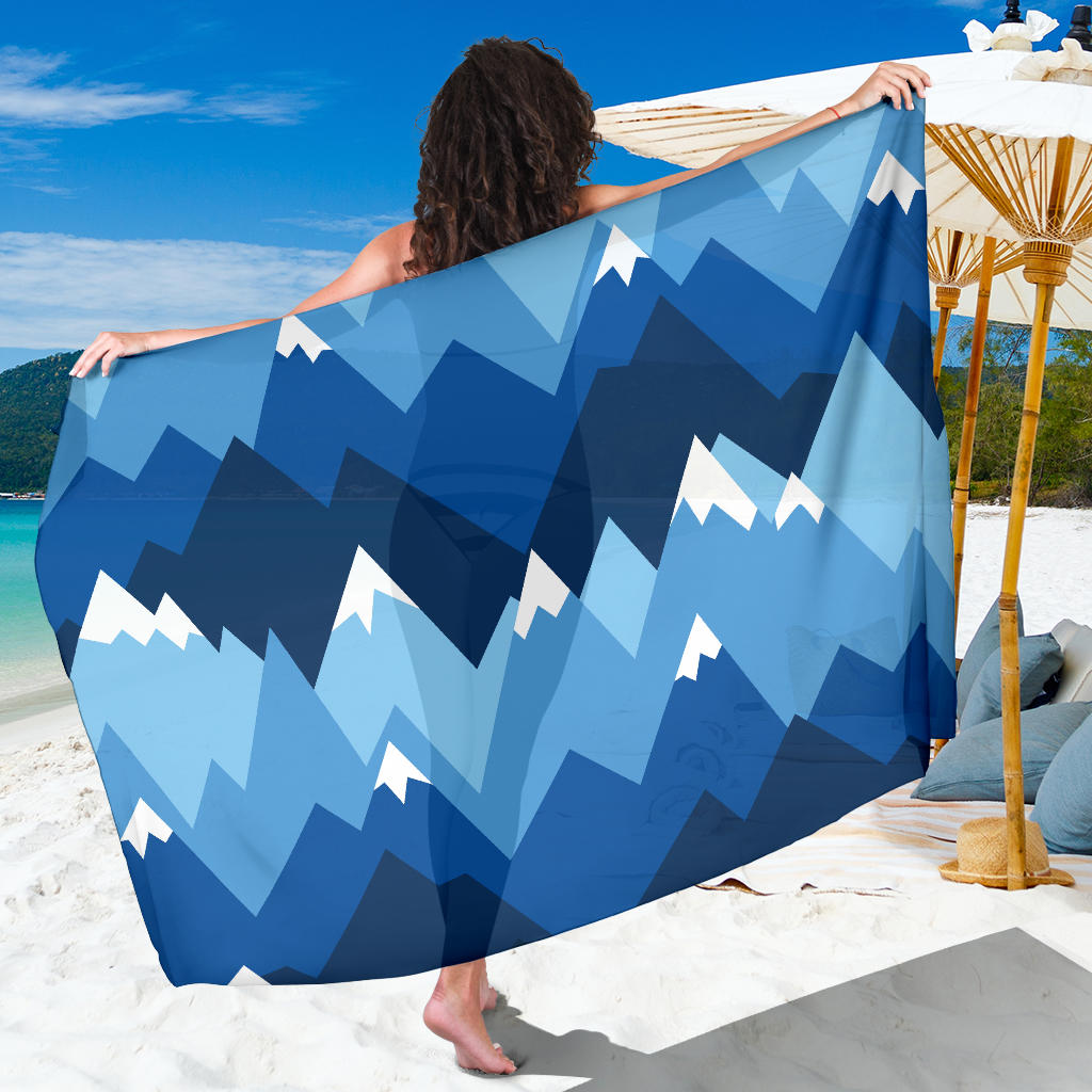 Mountain Pattern Print Design 04 Sarong Pareo Wrap