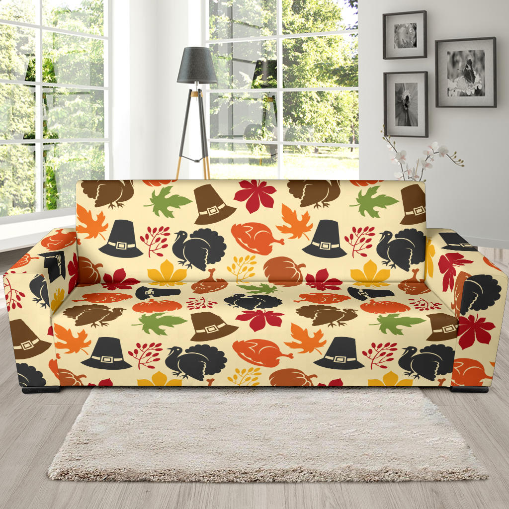 Thanksgiving Print Design LKS303 Sofa Slipcover