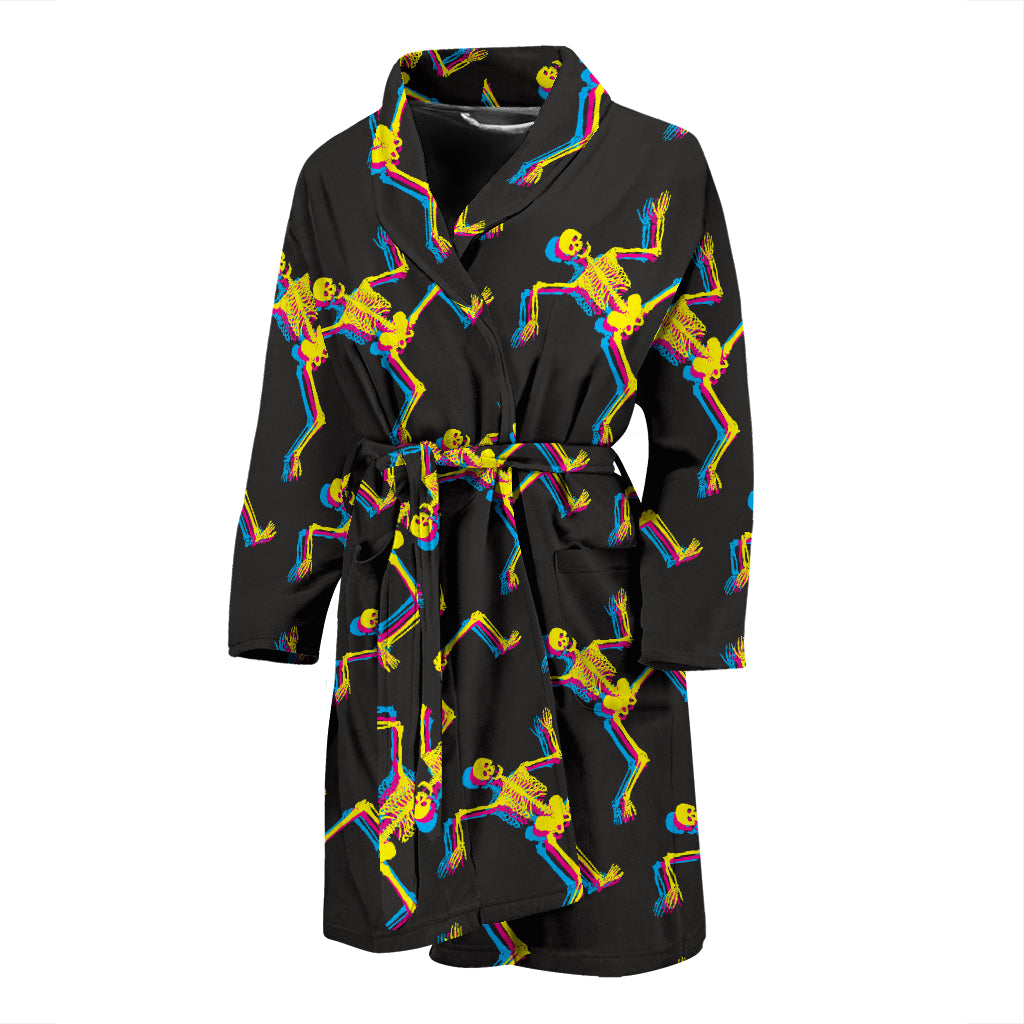 Skeleton Skeleton 3D Print Design LKS301 Men Bathrobe