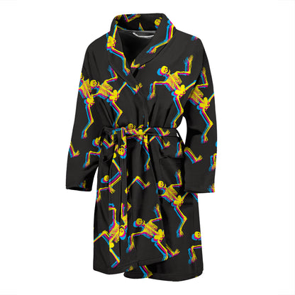Skeleton Skeleton 3D Print Design LKS301 Men Bathrobe