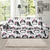 Japanese Chin Pattern Print Design 01 Sofa Slipcover