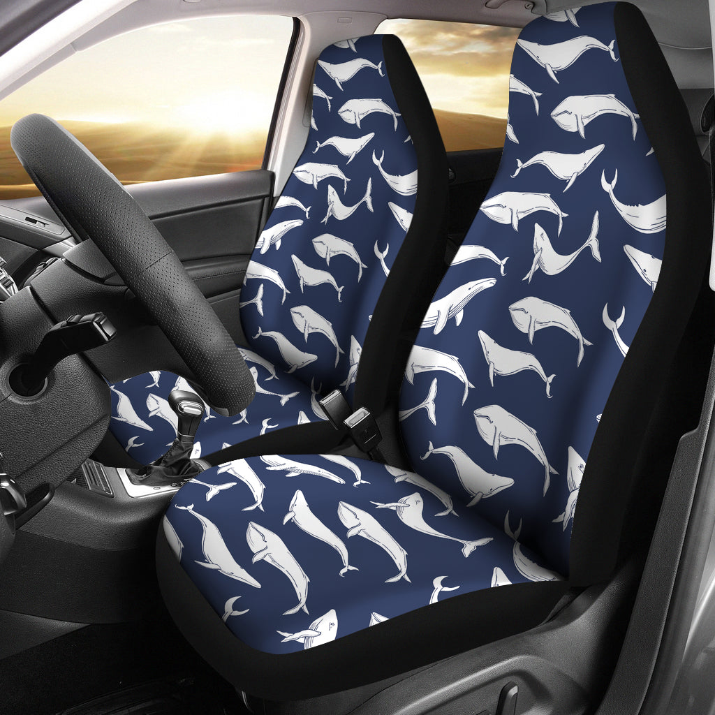Whale Print Design LKS308 Car Seat Covers
