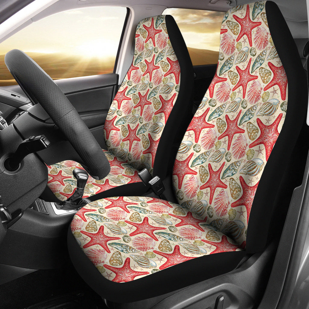 Seashell Print Design LKS301 Car Seat Covers
