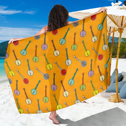 Banjo Pattern Print Design 02 Sarong Pareo Wrap