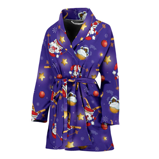 Ski Print Design LKS308 Women Bathrobe