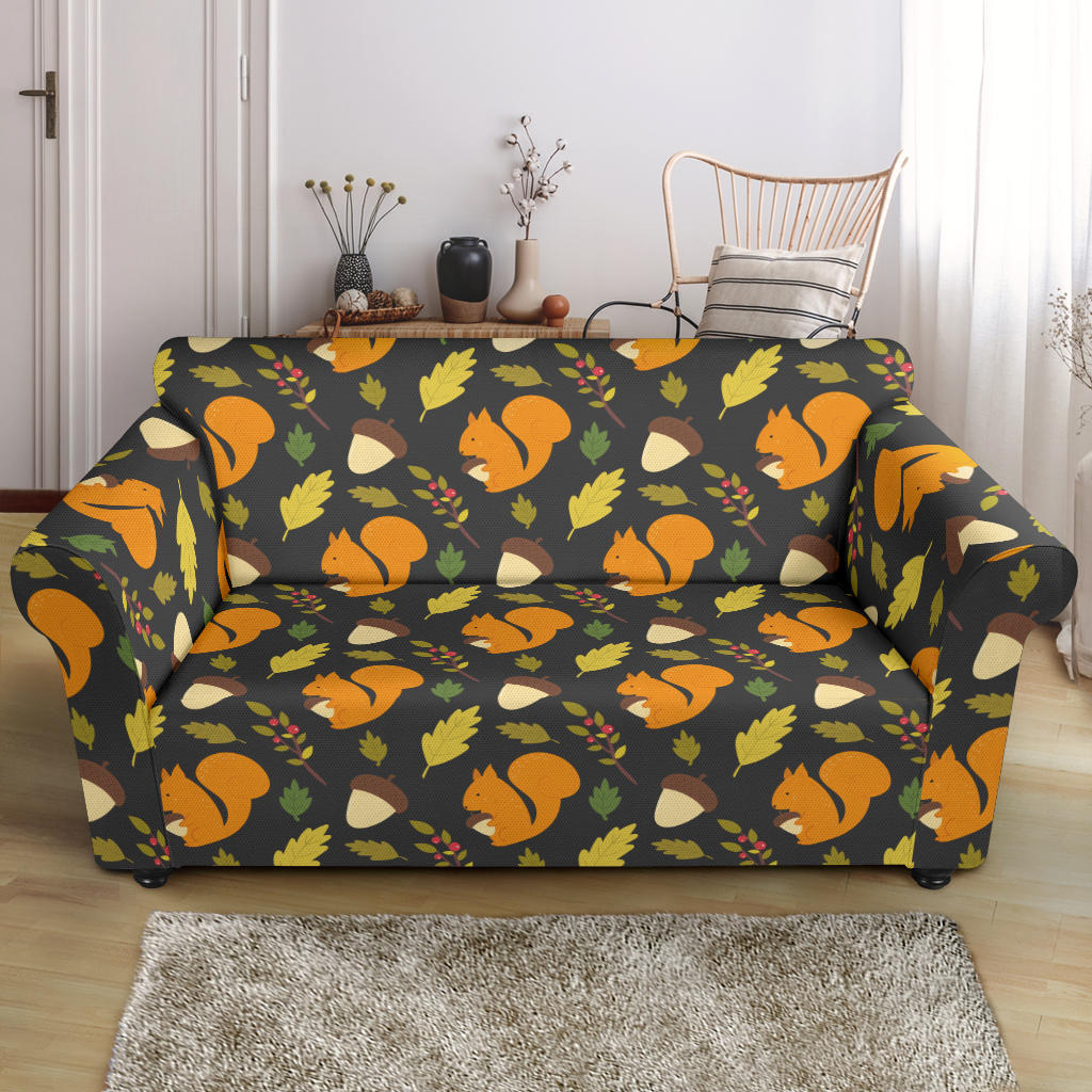 Squirrel Print Design LKS301 Loveseat Couch Slipcover