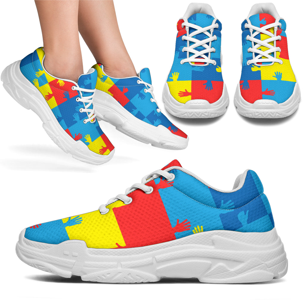 Autism Awareness Design Themed Print Chunky Sneakers