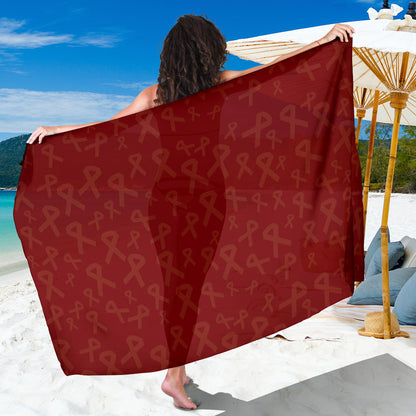 Multiple myeloma Pattern Print Design A02 Sarong Pareo Wrap