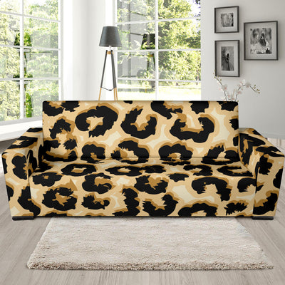 Jaguar Skin Pattern Print Design 02 Sofa Slipcover