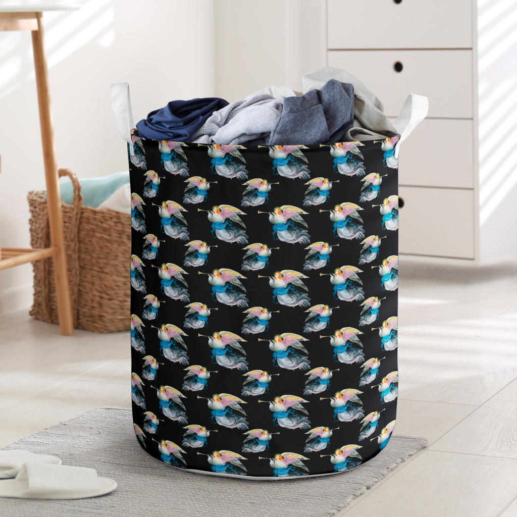Angel with Wings Beautiful Design Print Laundry Basket