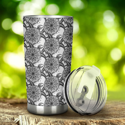 Tribal Turtle Polynesian Themed Print Tumbler