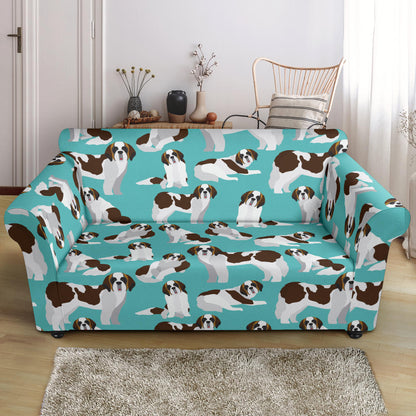 St Bernards Print Design LKS302 Loveseat Couch Slipcover