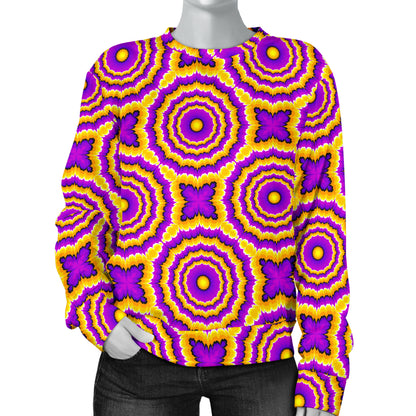 Optical illusion Expansion Women Long Sleeve Sweatshirt