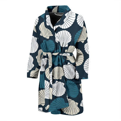 Seashell Print Design LKS3013 Men Bathrobe