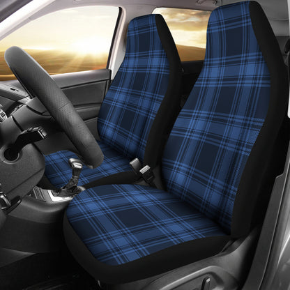 Tartan Blue Print Design LKS304 Car Seat Covers