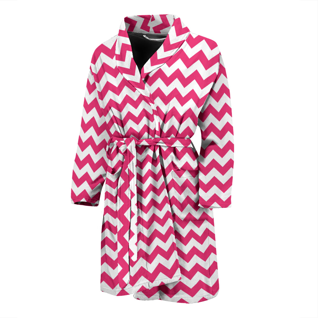 Chevron Print Design LKS402 Men Bathrobe