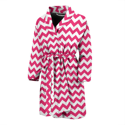 Chevron Print Design LKS402 Men Bathrobe