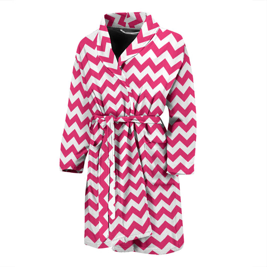 Chevron Print Design LKS402 Men Bathrobe